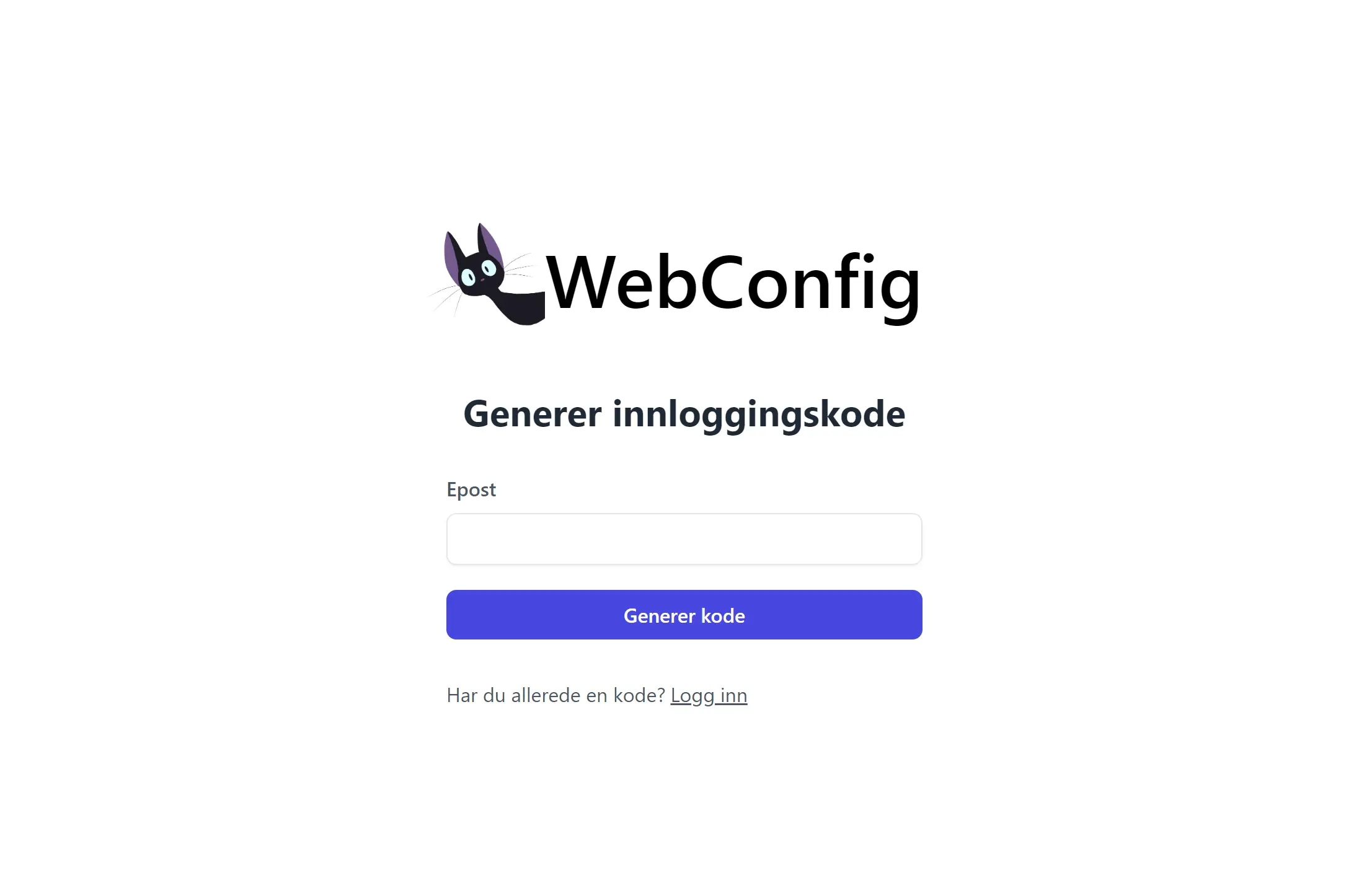 Utforming av WebConfig